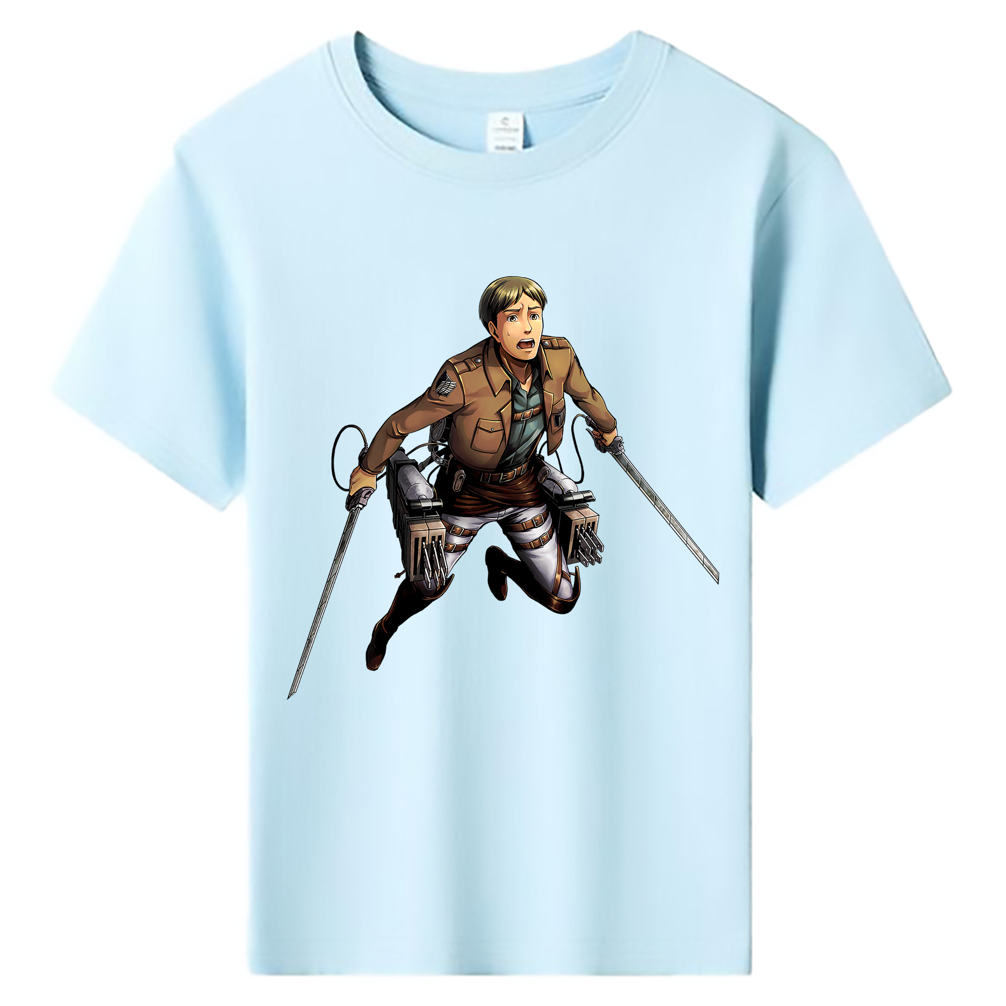 （画像用） 進撃の巨人 Attack on Titan 綿100％キッズTシャツ（フロントプリント）